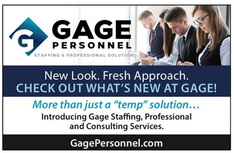 Gage personnel - 5 reviews and 7 photos of Gage Personnel Services "Left several emails and voicemails over the course of a month to set up an appointment to discuss a few professional positions they advertised on Indeed and have yet to hear from anyone."